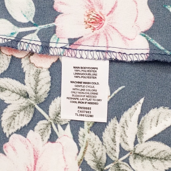 Leith Grey Green Garden Floral Print Wrap Skirt With Shorts Womens Size XXL, 2XL - Picture 6 of 8